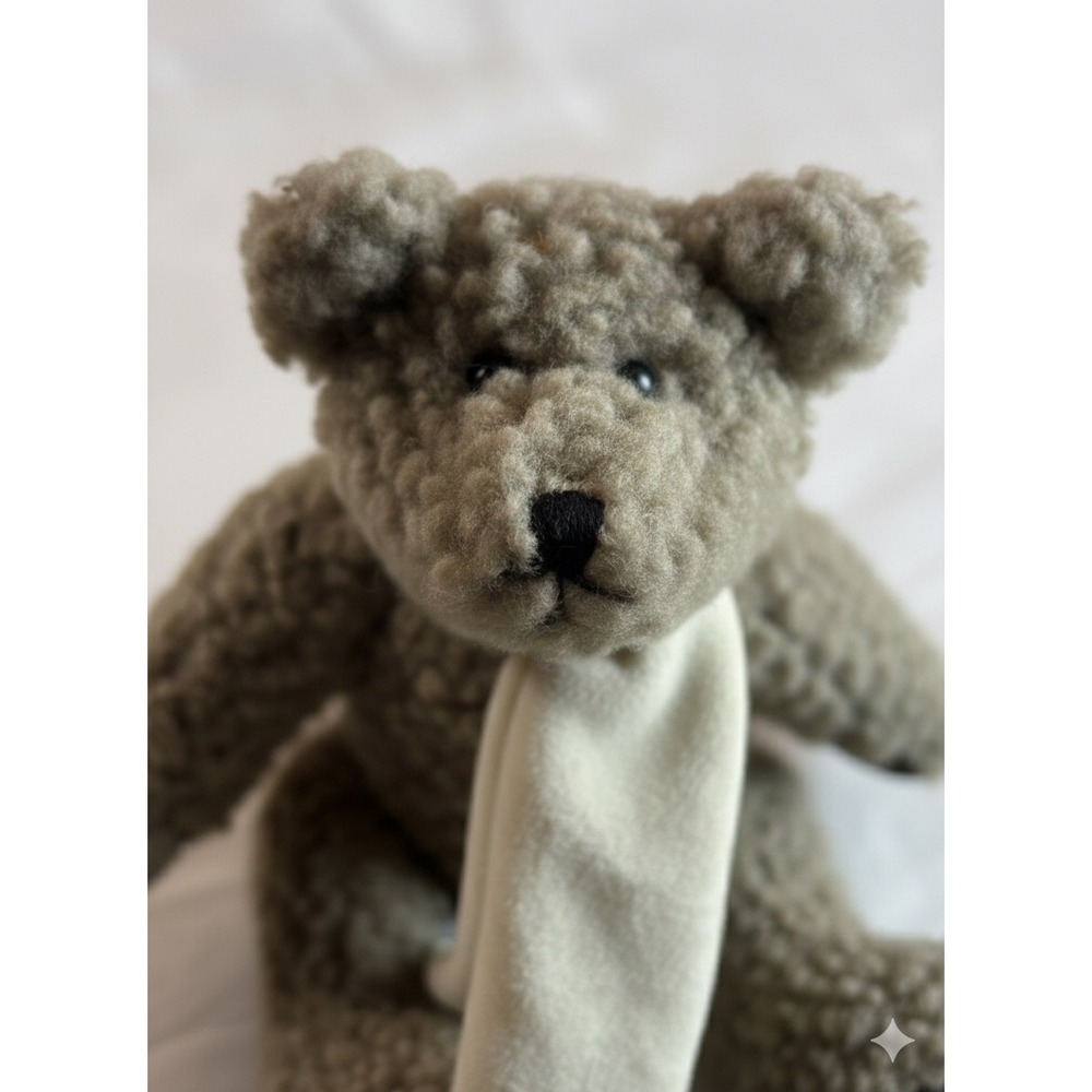Boyds Collection‎ Ltd Archive Series Teddy Bear Vintage Tan Sherpa with Scarf